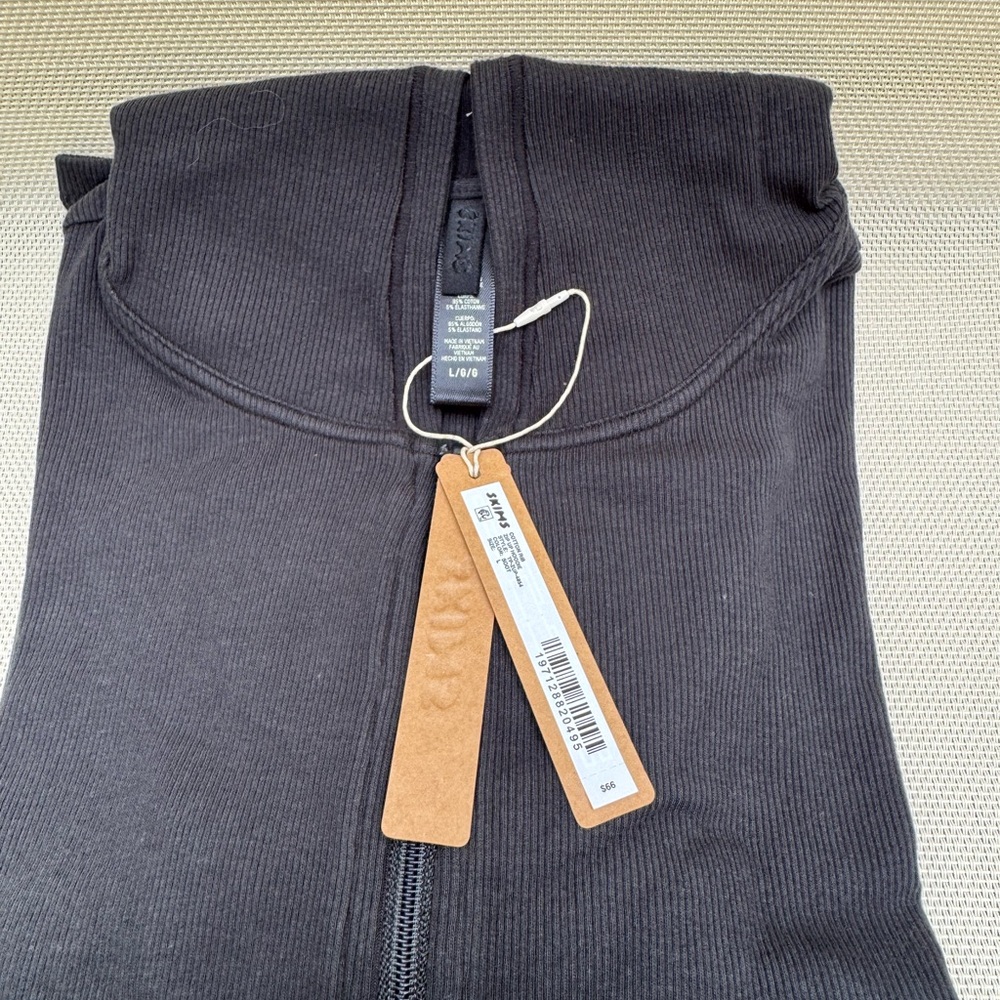 SKIMS Cotton Rib Zip-Up Hoodie